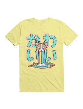 Kawaii Corgi Rainbow Puke T-Shirt, , hi-res