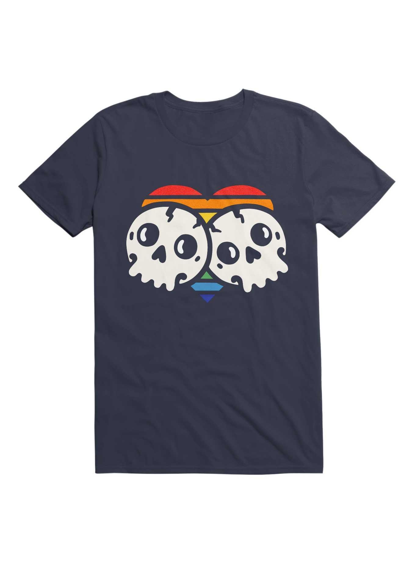 Kawaii Cute Skulls Pride T-Shirt, , hi-res