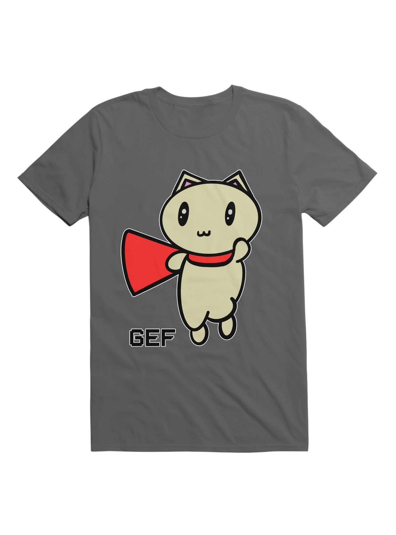 Kawaii GEF The Mongoose Manx Celtic Kawaii Collection T-Shirt, CHARCOAL, hi-res