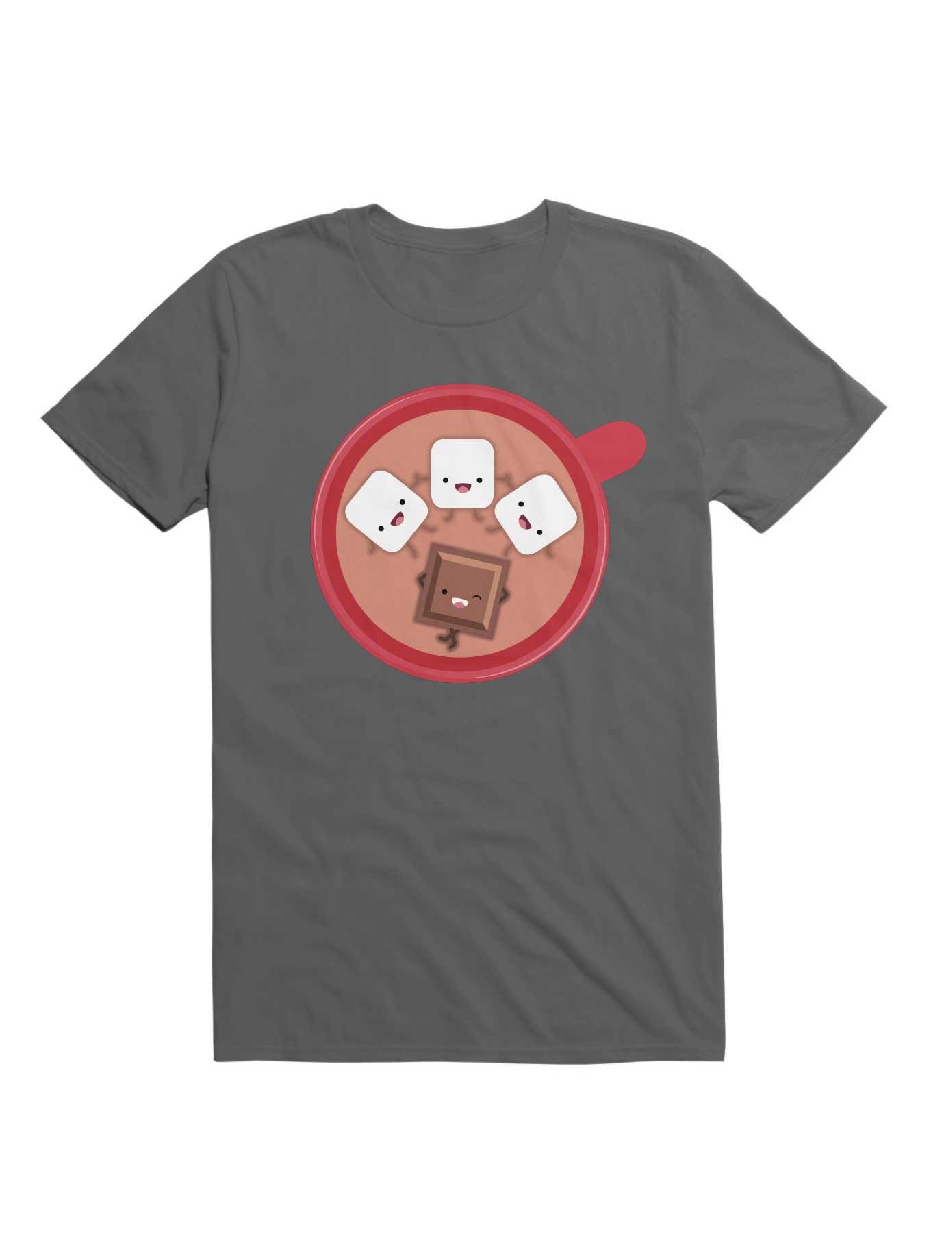 Kawaii Hot Chocolate Marshmallow Pool Party T-Shirt, , hi-res