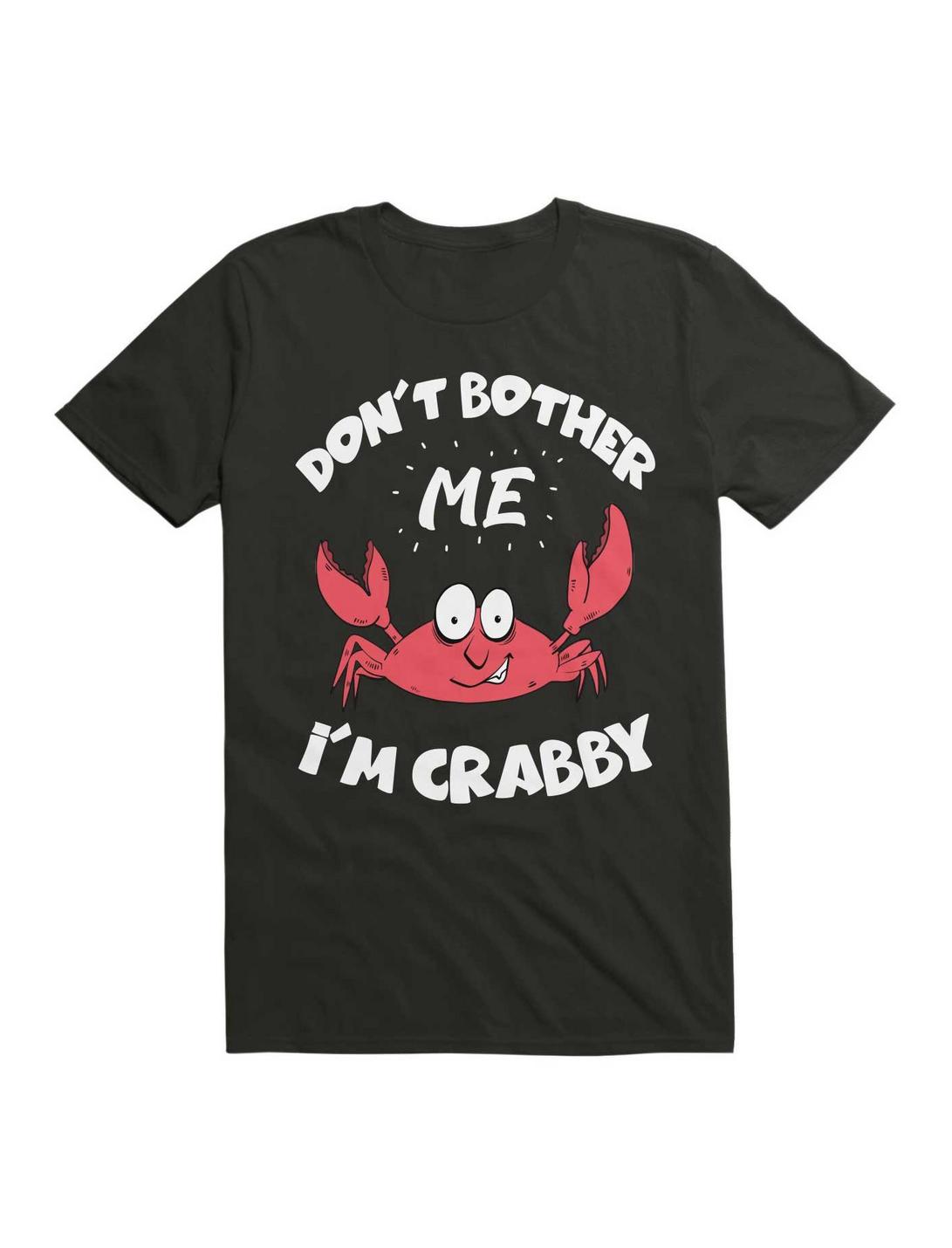Kawaii Don't Bother Me I'm Crabby T-Shirt, BLACK, hi-res