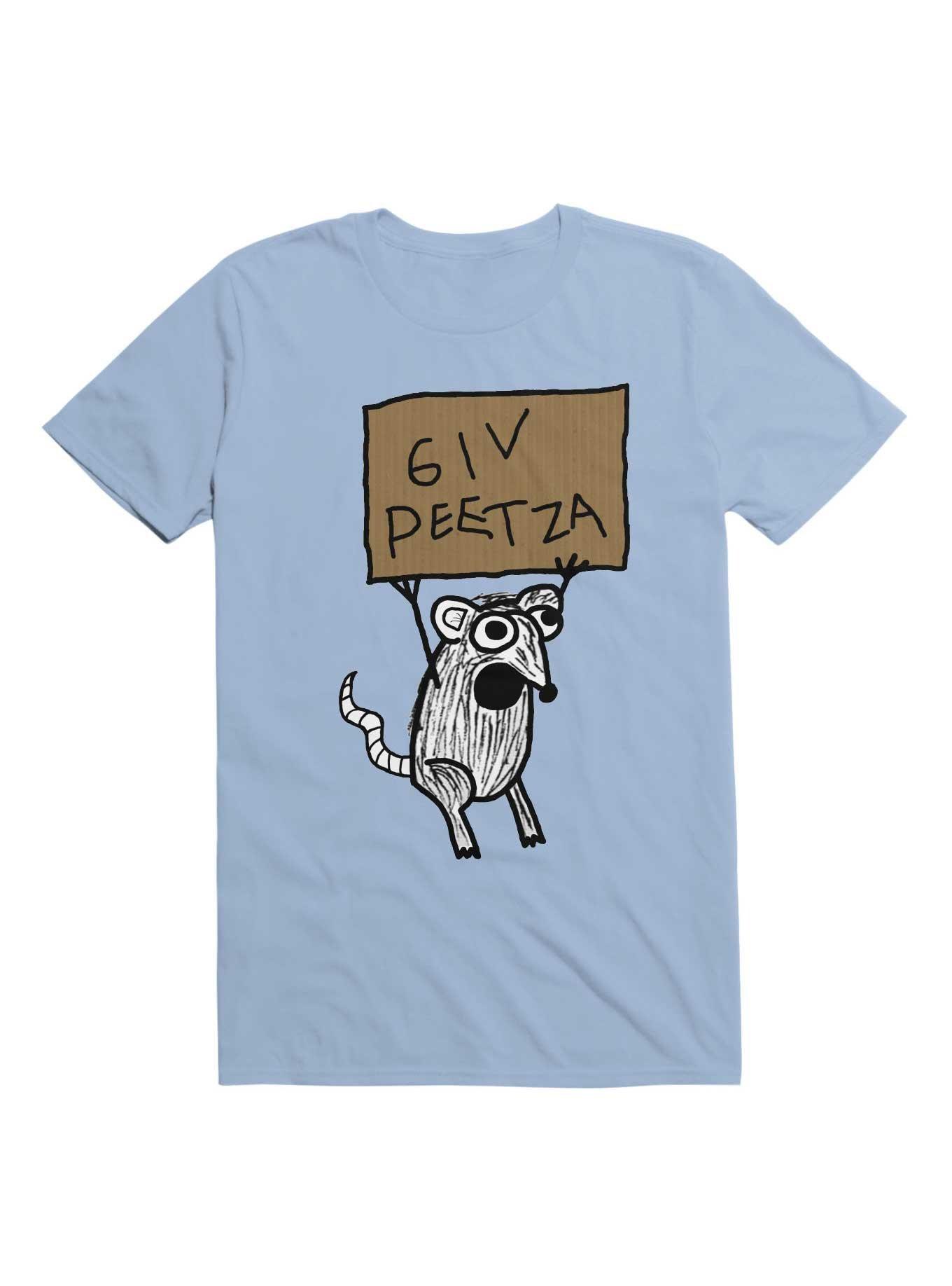 Kawaii Hungry Rat T-Shirt, LIGHT BLUE, hi-res
