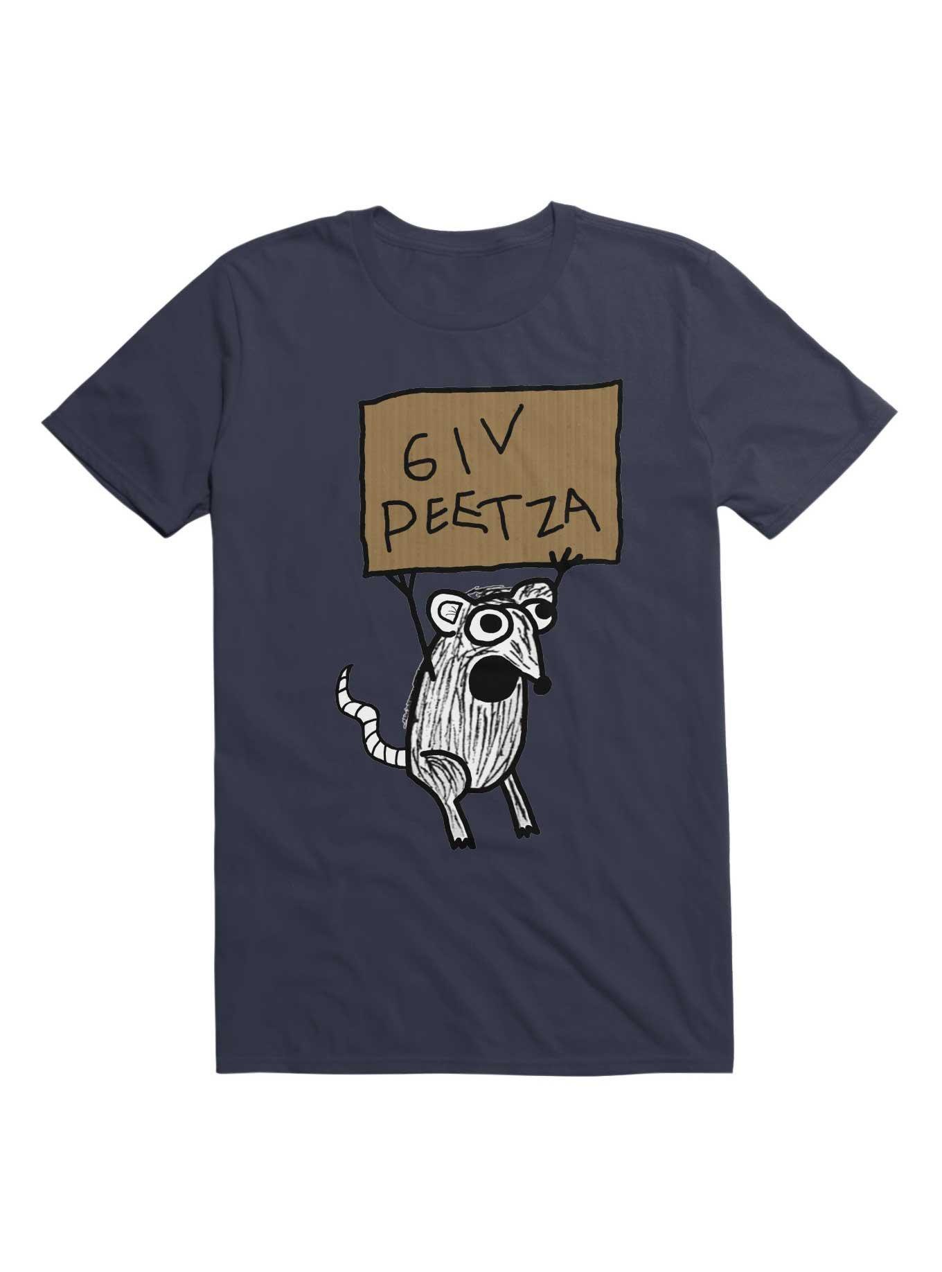 Kawaii Hungry Rat T-Shirt, NAVY, hi-res