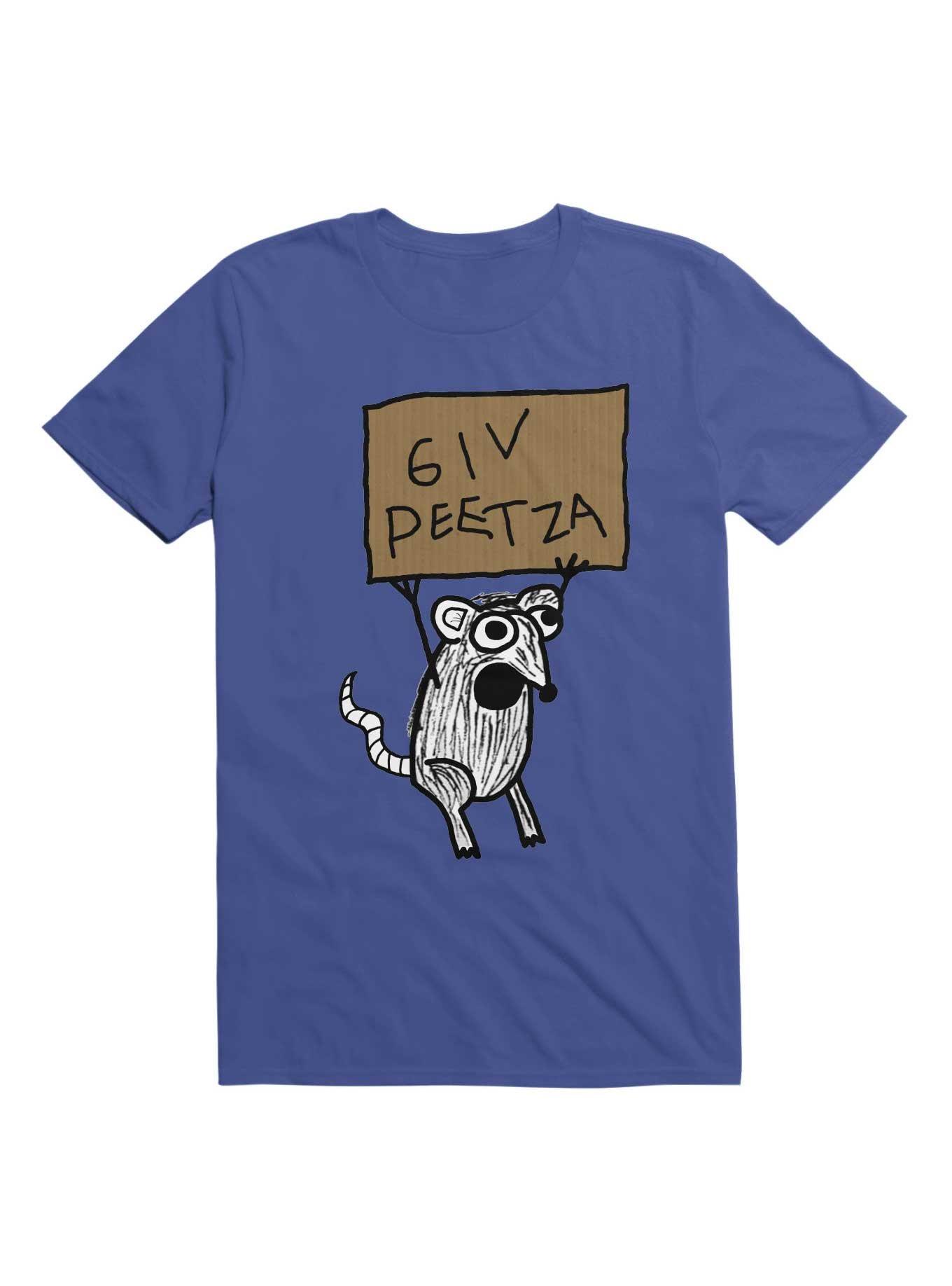 Kawaii Hungry Rat T-Shirt, ROYAL, hi-res