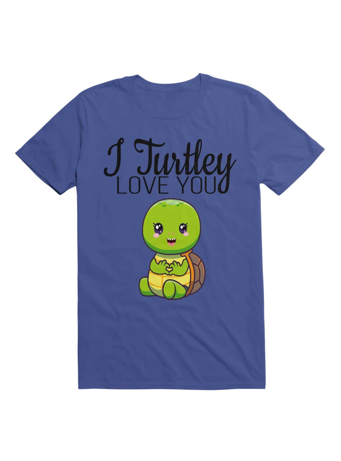Kawaii I Turtley Love You, Cool Design For Turtle T-Shirt, , hi-res