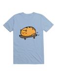 Kawaii Skateboarding Kitty Loaf T-Shirt, LIGHT BLUE, hi-res