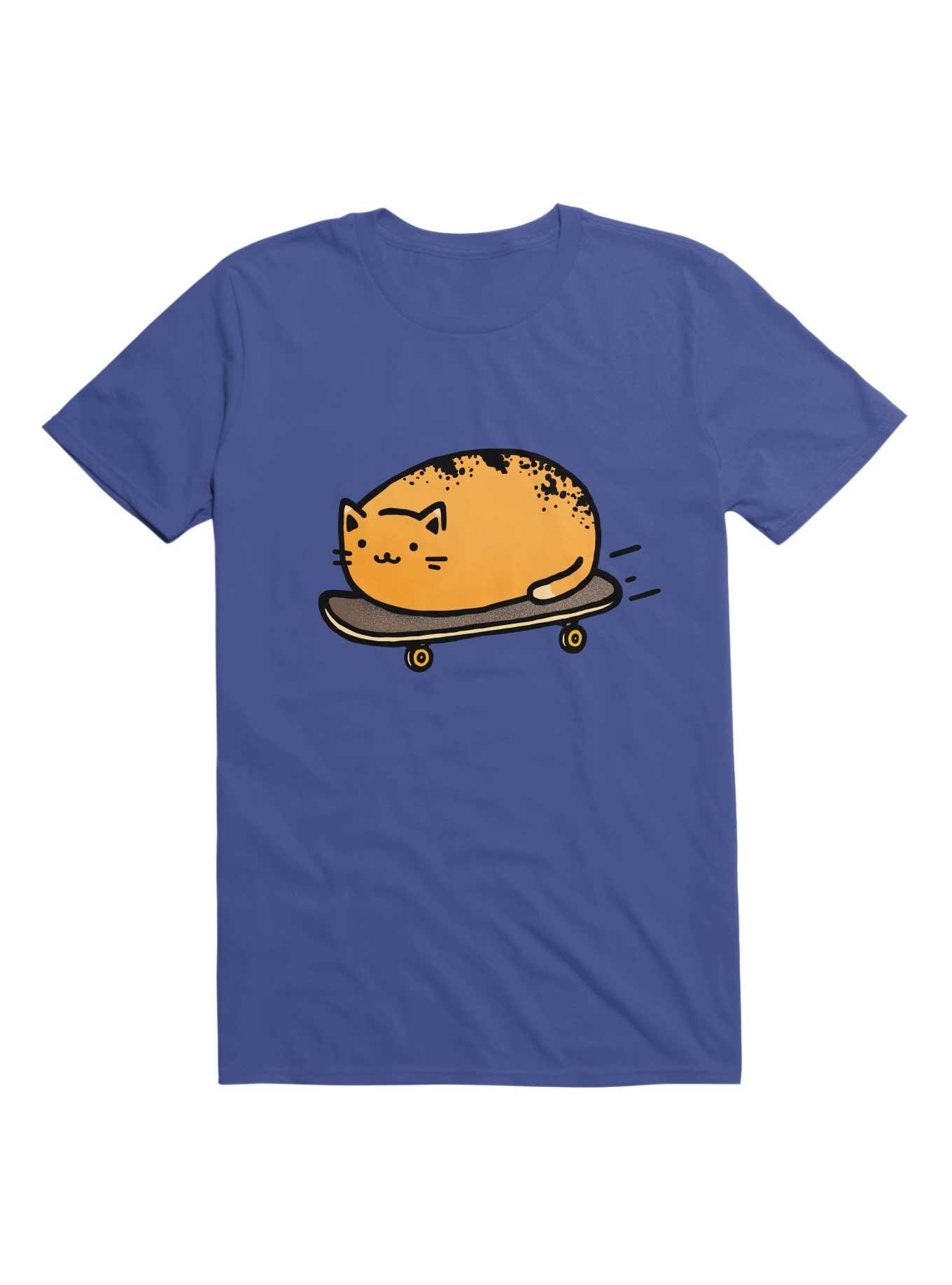 Kawaii Skateboarding Kitty Loaf T-Shirt, , hi-res