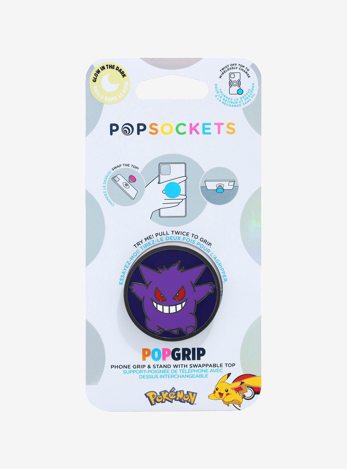 Pokémon Gengar Glow-in-the-Dark Enamel PopSocket, , hi-res