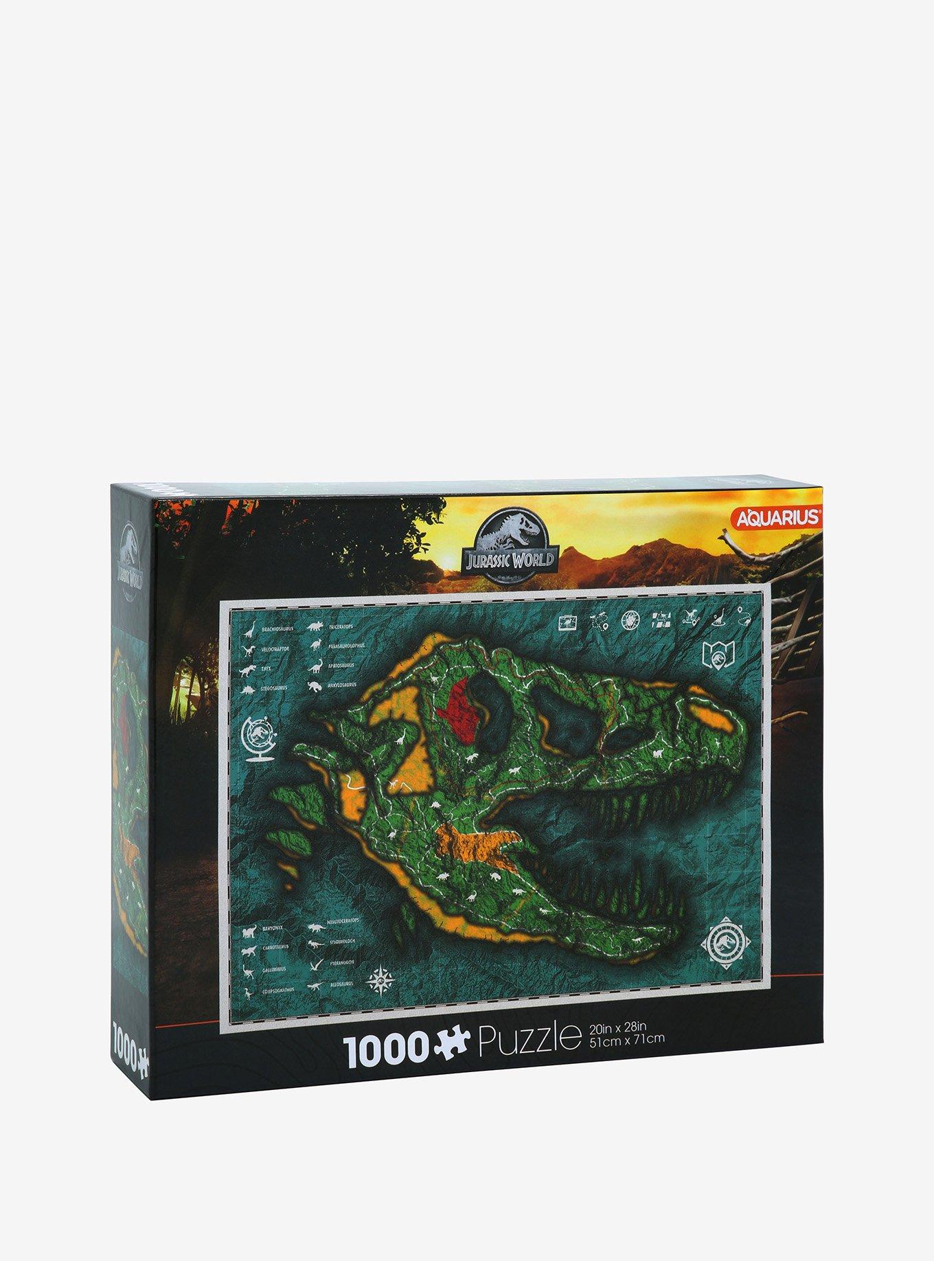 Jurassic World T-Rex Map 1000-Piece Puzzle, , hi-res