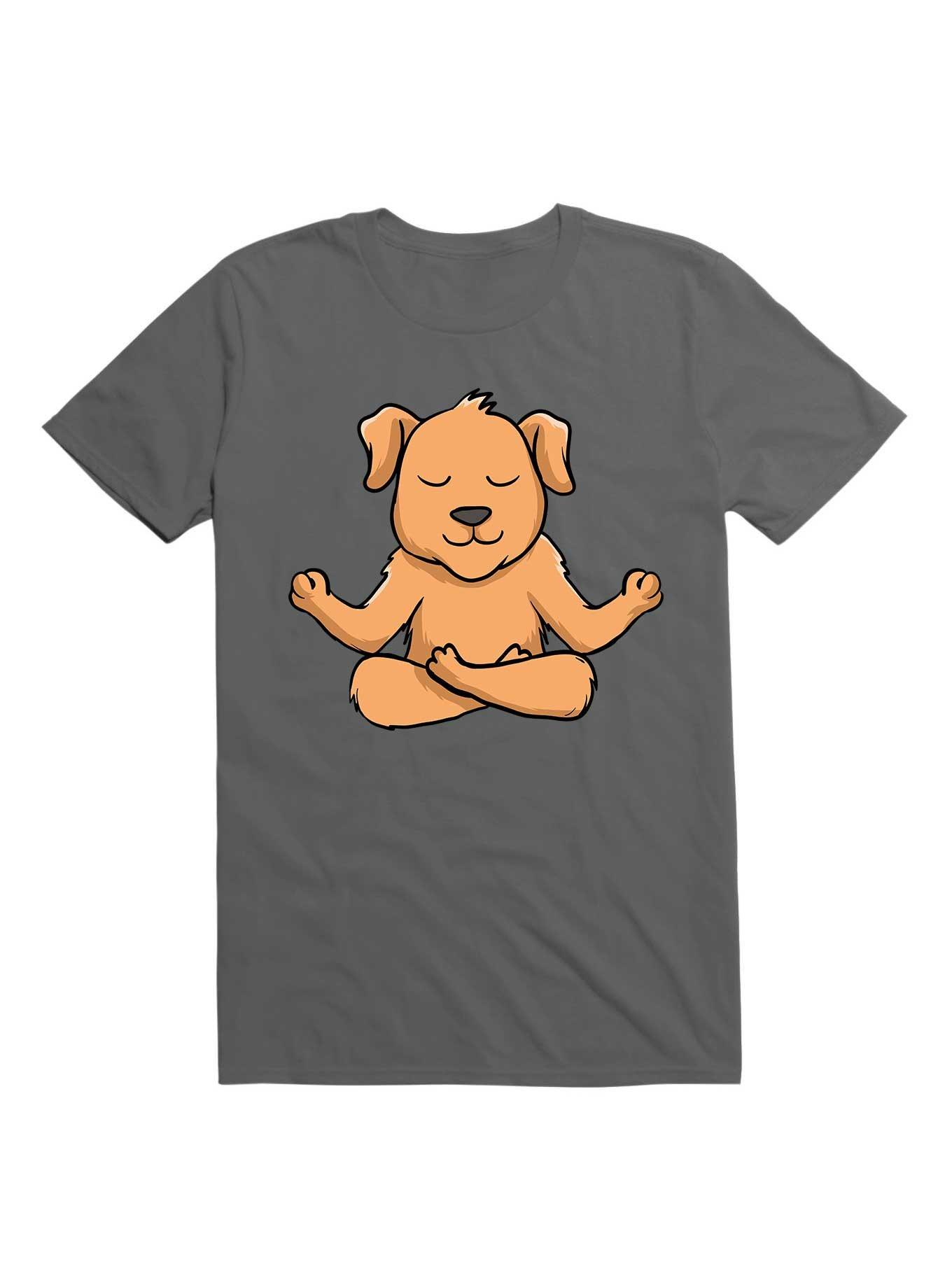 Kawaii Cute Yoga Dog T-Shirt, , hi-res