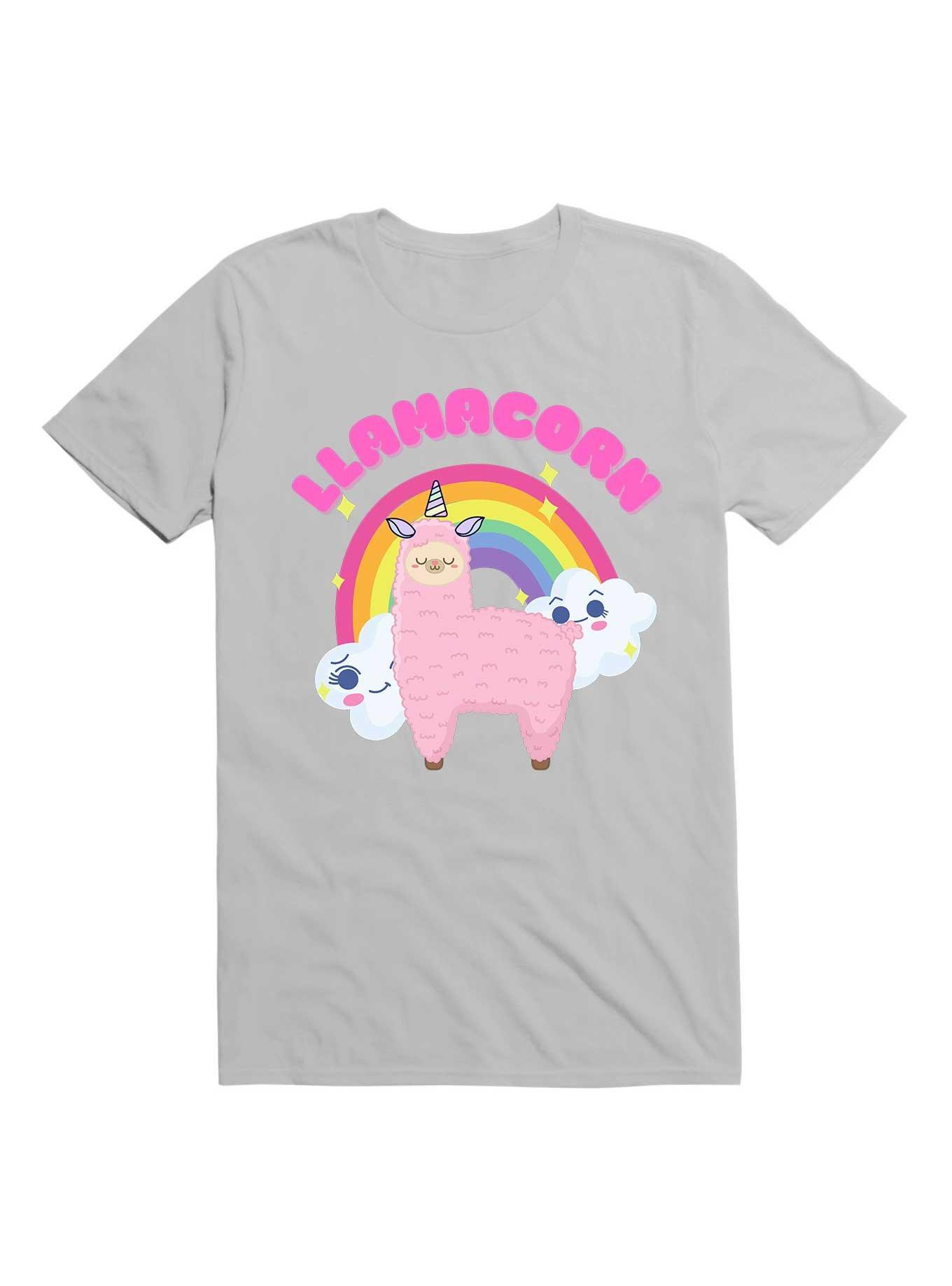 Kawaii Llamacorn T-Shirt, ICE GREY, hi-res