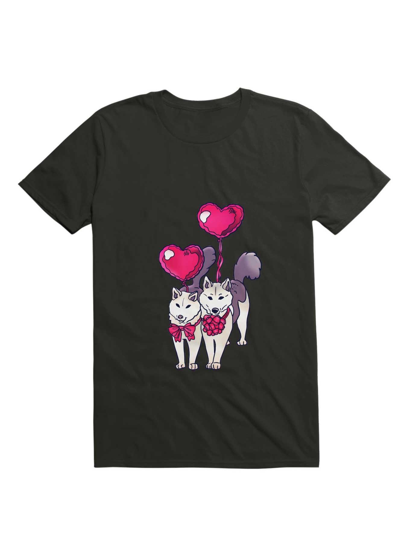 Kawaii We Wuv You Doggos Card T-Shirt