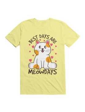 Kawaii Best Days Are Meowdays Cat Lover T-Shirt, , hi-res