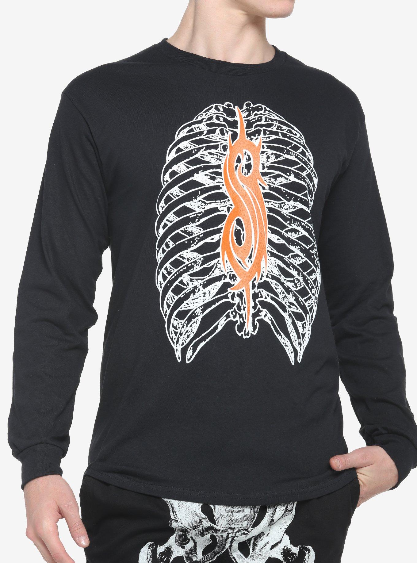 Slipknot Rib Cage Long-Sleeve Shirt, BLACK, hi-res