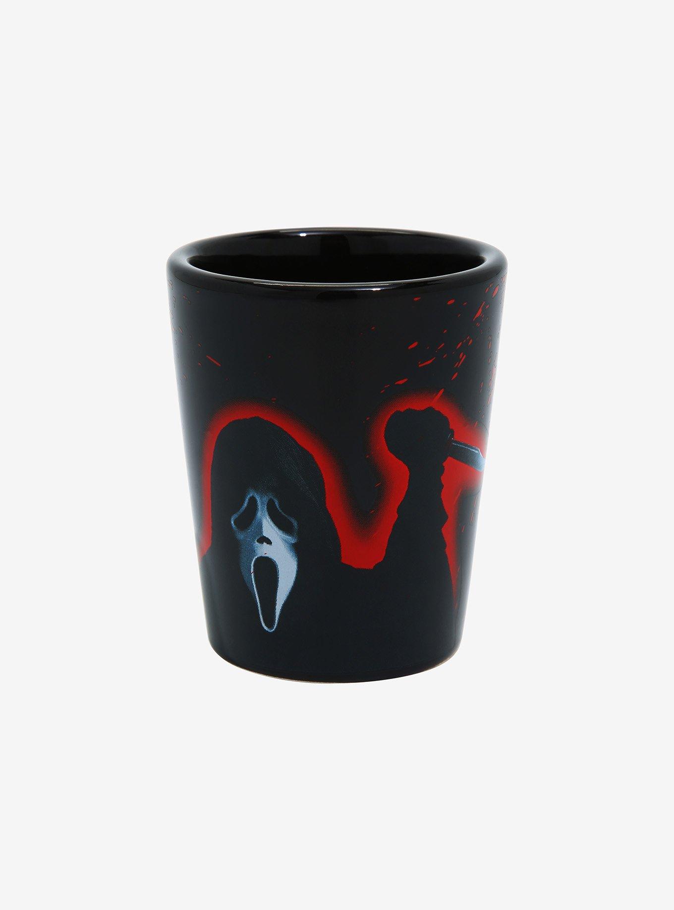 Scream Ghost Face Blood Splatter Mini Glass, , hi-res