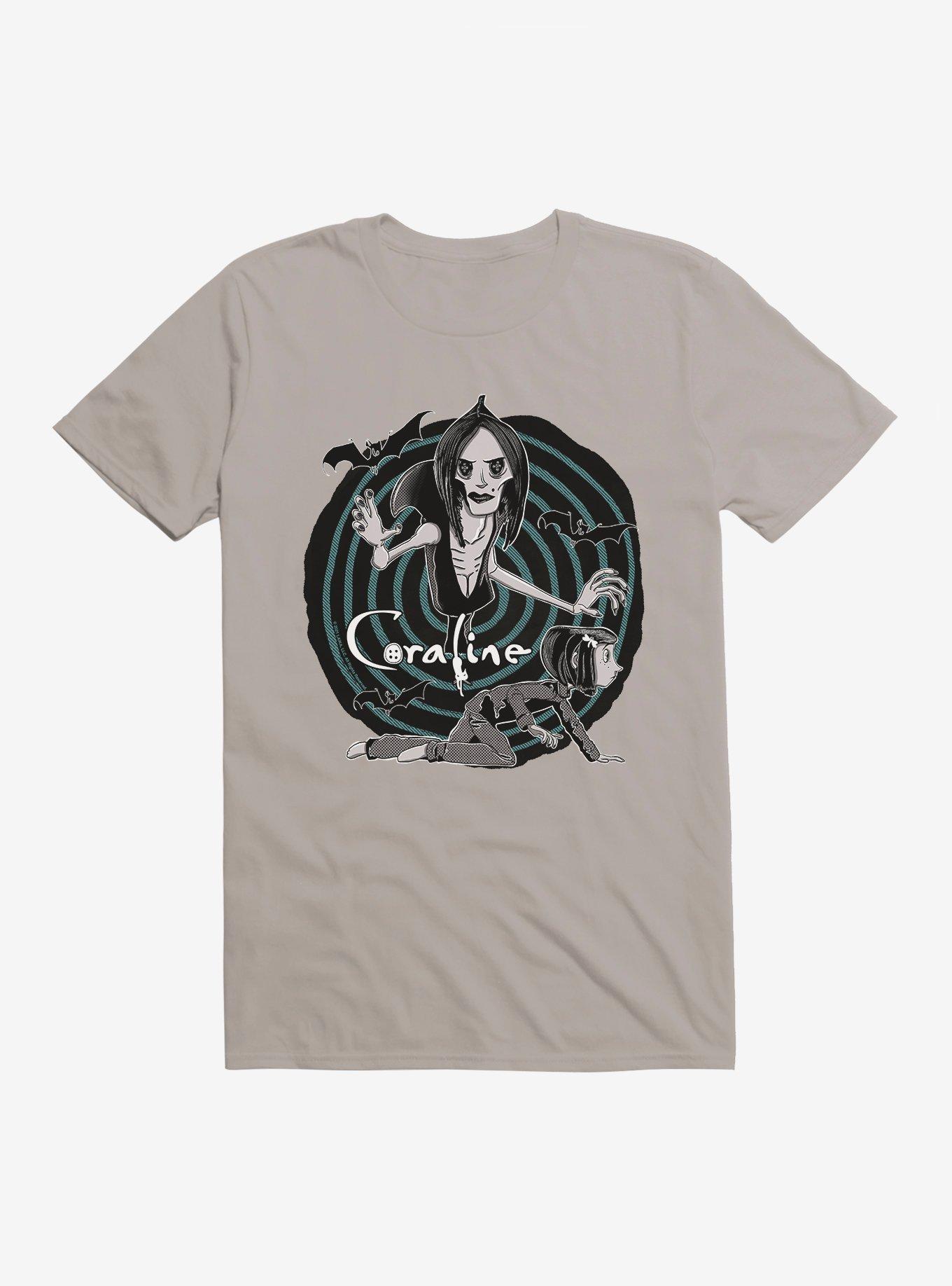 Coraline Other Mother Bats T-Shirt, LIGHT GREY, hi-res