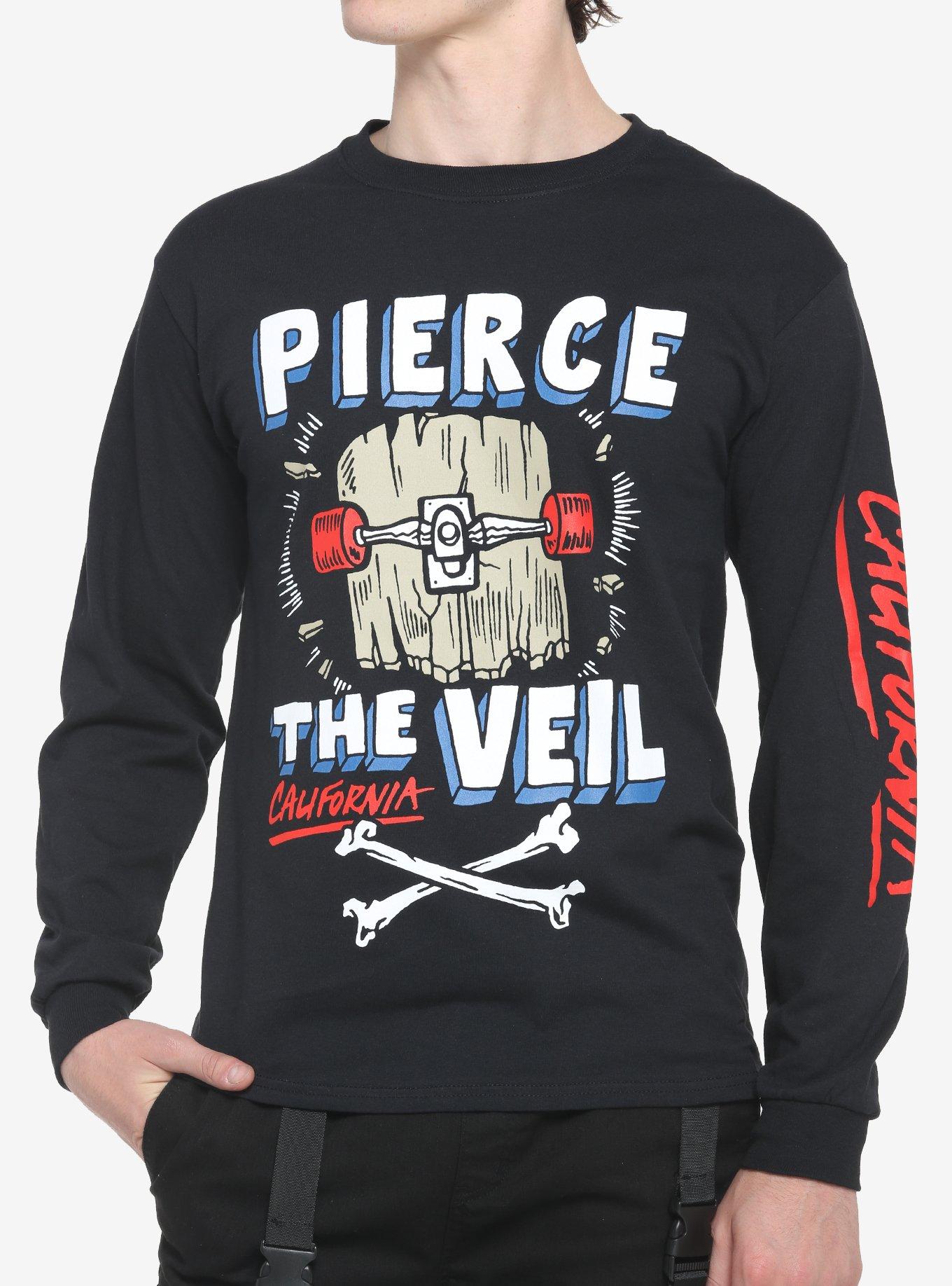 Pierce The Veil Skateboard Long-Sleeve T-Shirt, BLACK, hi-res