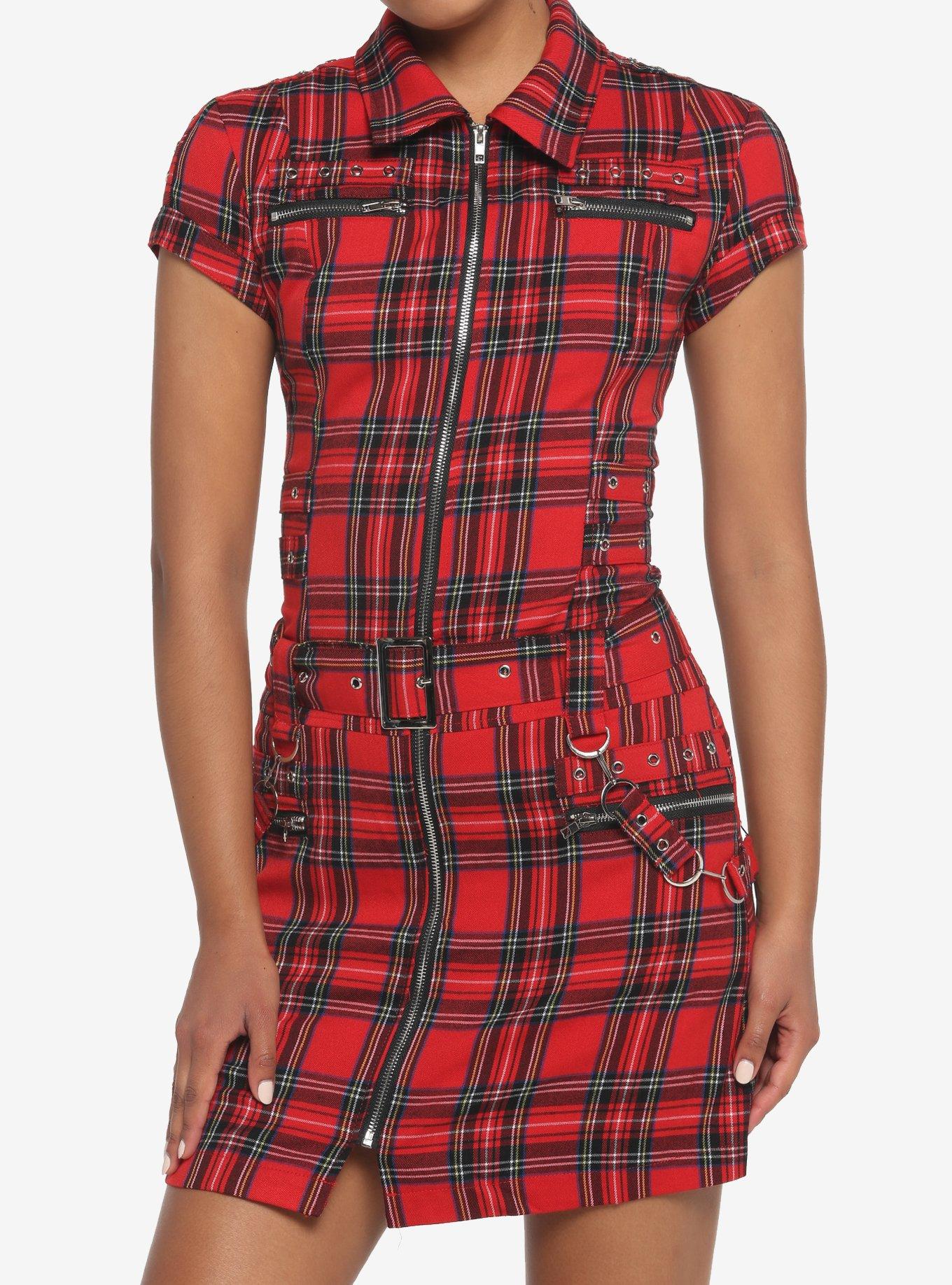 Hot topic best sale red plaid dress