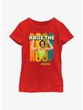 Richard Simmons Raise The Roof Youth Girls T-Shirt, RED, hi-res