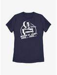 Richard Simmons Work It Clap Side Side Womens T-Shirt, NAVY, hi-res