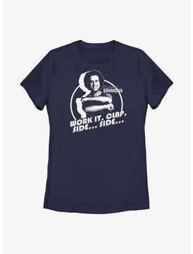 Richard Simmons Work It Clap Side Side Womens T-Shirt, , hi-res