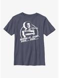 Richard Simmons Work It Clap Side Side Youth T-Shirt, NAVY HTR, hi-res