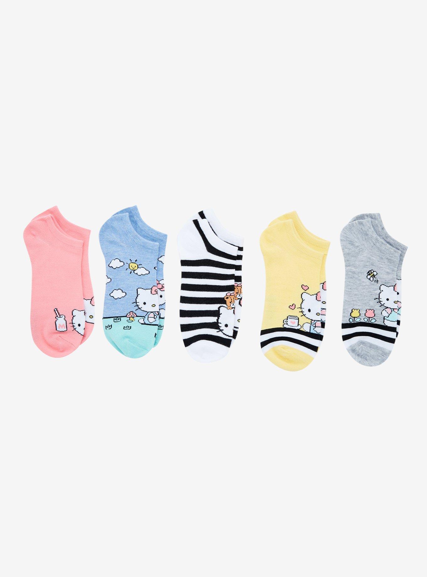 Hello Kitty Scenes Sock Set 5 Pair, , hi-res