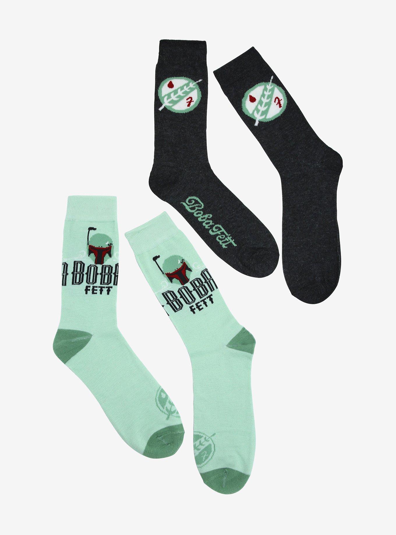 Star Wars Boba Fett Crew Socks 2 Pair | Her Universe