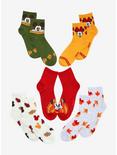 Disney Mickey Mouse & Minnie Mouse Harvest Ankle Socks 5 Pair, , hi-res