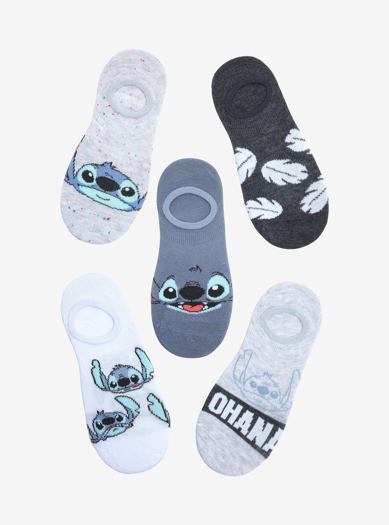 Disney Lilo & Stitch Faces Liner Socks 5 Pair