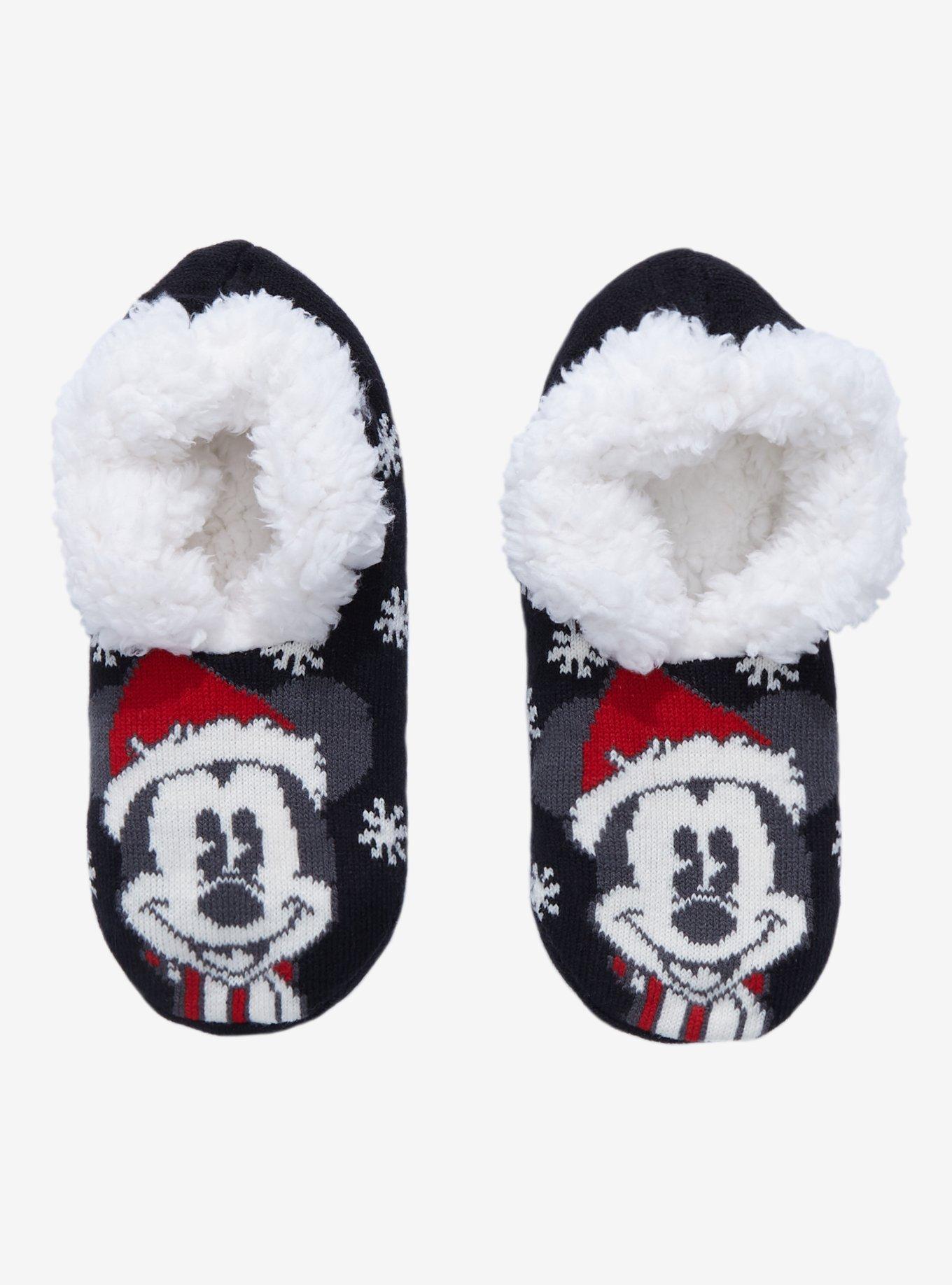 Disney Mickey Mouse Santa Cozy Slippers, , hi-res view 1