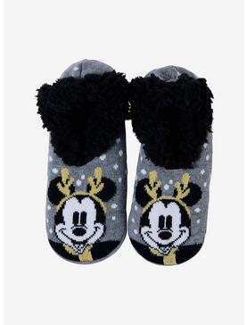 Disney Mickey Mouse Reindeer Cozy Slippers, , hi-res