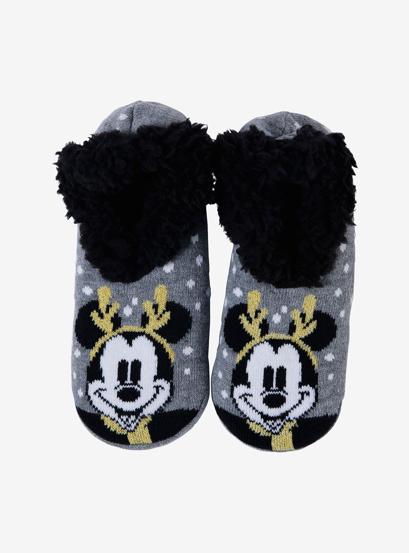 Disney Mickey Mouse Reindeer Cozy Slippers, , hi-res