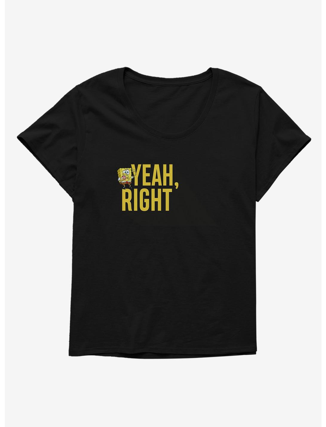 SpongeBob SquarePants Yeah, Right Womens T-Shirt Plus Size, , hi-res