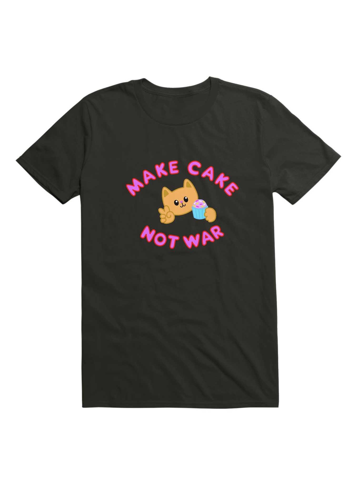 Kawaii Cake Not War T-Shirt, , hi-res