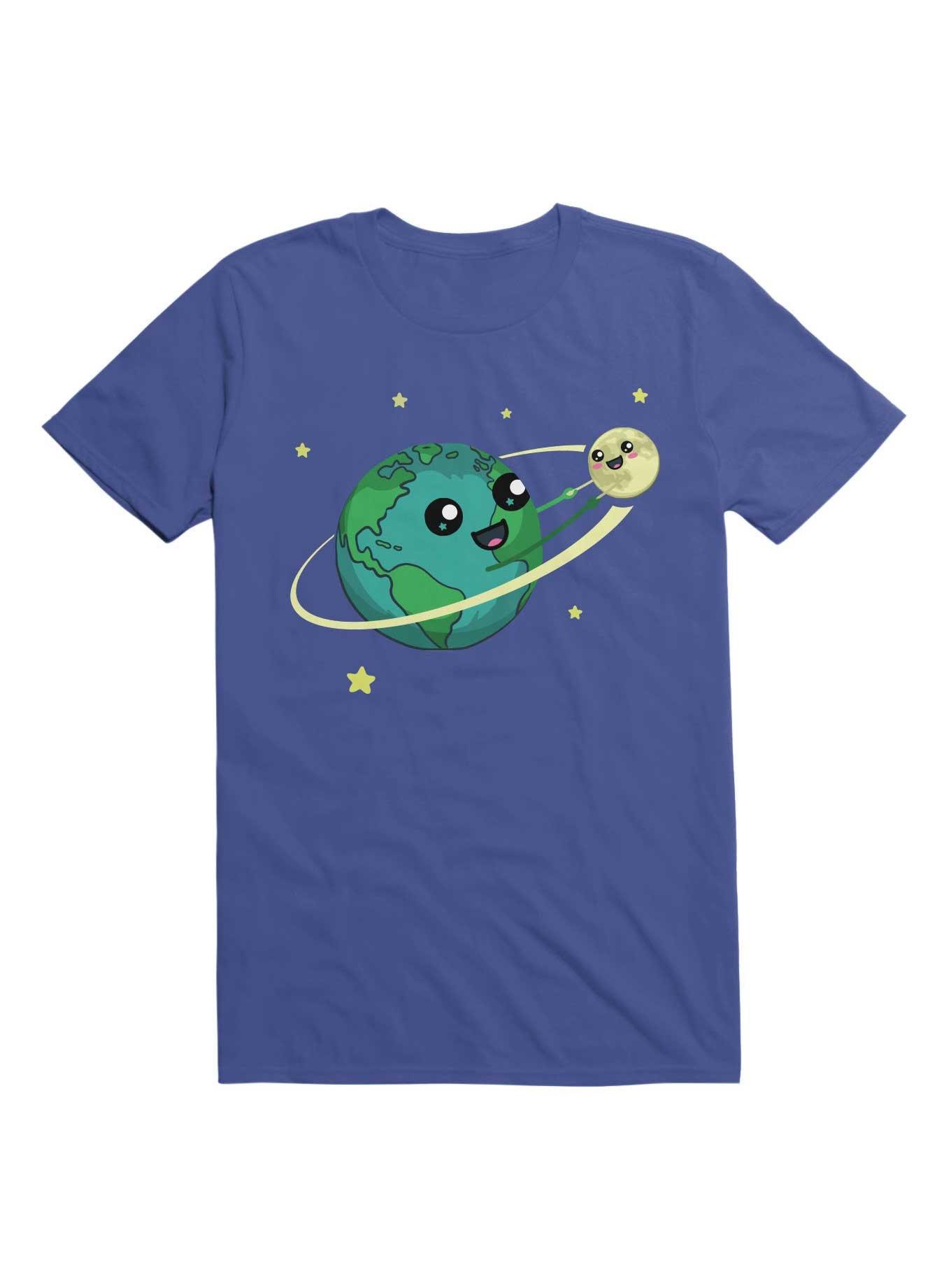 Kawaii Earth And Moon Best Friends Forever T-Shirt, , hi-res