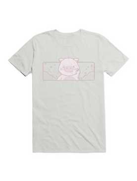 Kawaii Pink Peace Piggy T-Shirt, , hi-res