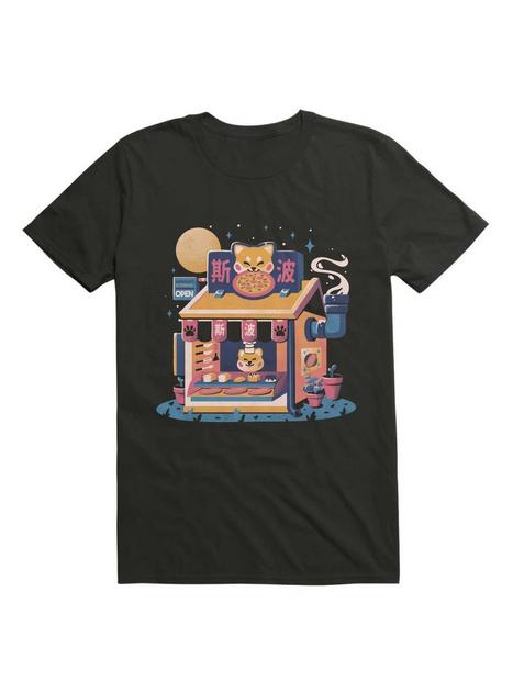 Kawaii Shiba Hut Pizza Cute Dog Gift T-Shirt - BLACK | Hot Topic