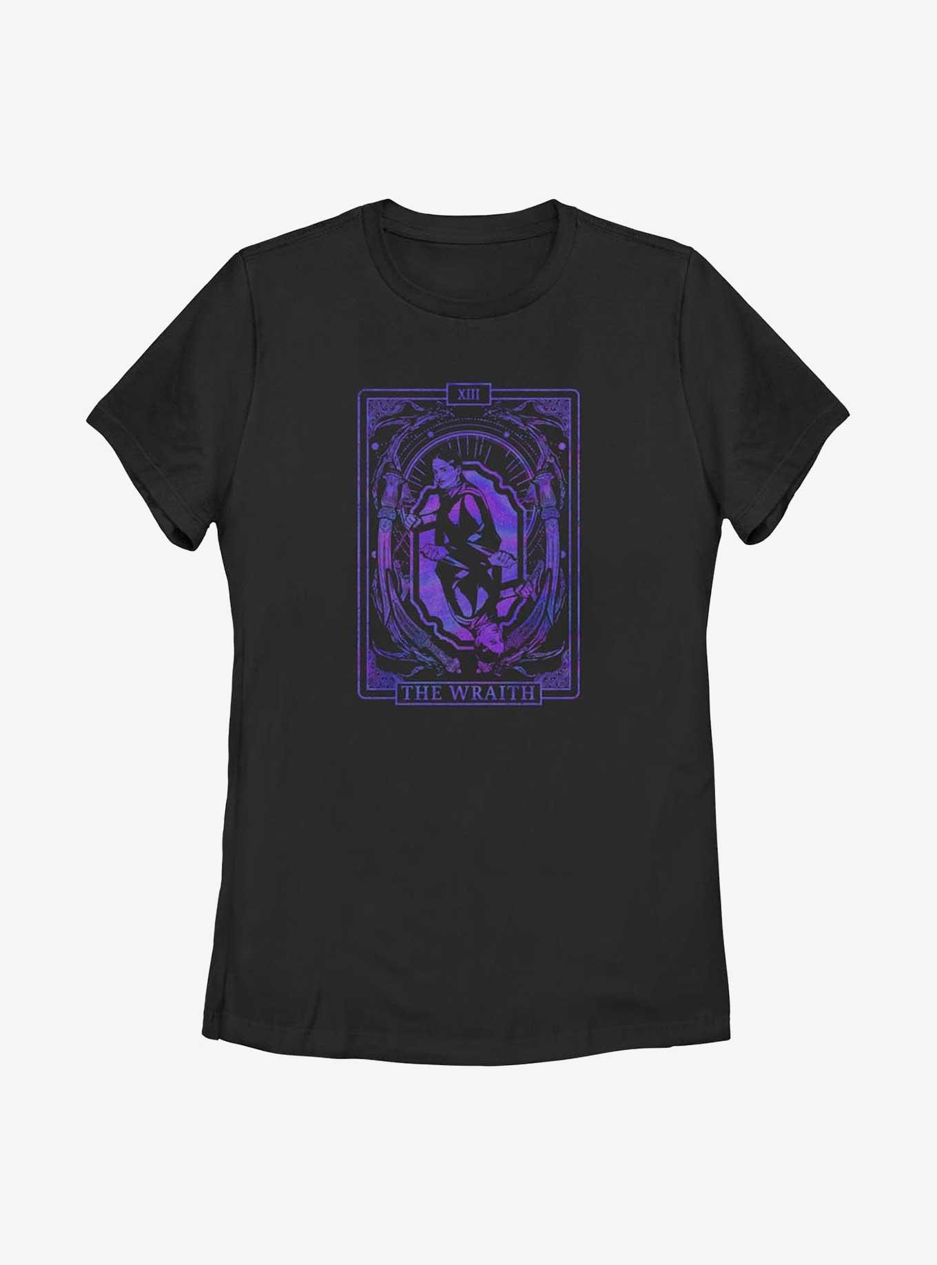 Shadow and Bone Card Tarot Womens T-Shirt, BLACK, hi-res