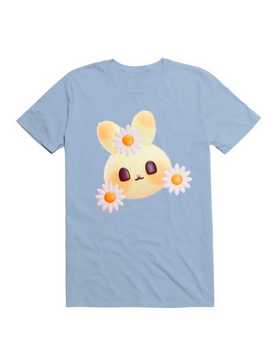 Kawaii Bunny, Flowers And Happiness T-Shirt, , hi-res