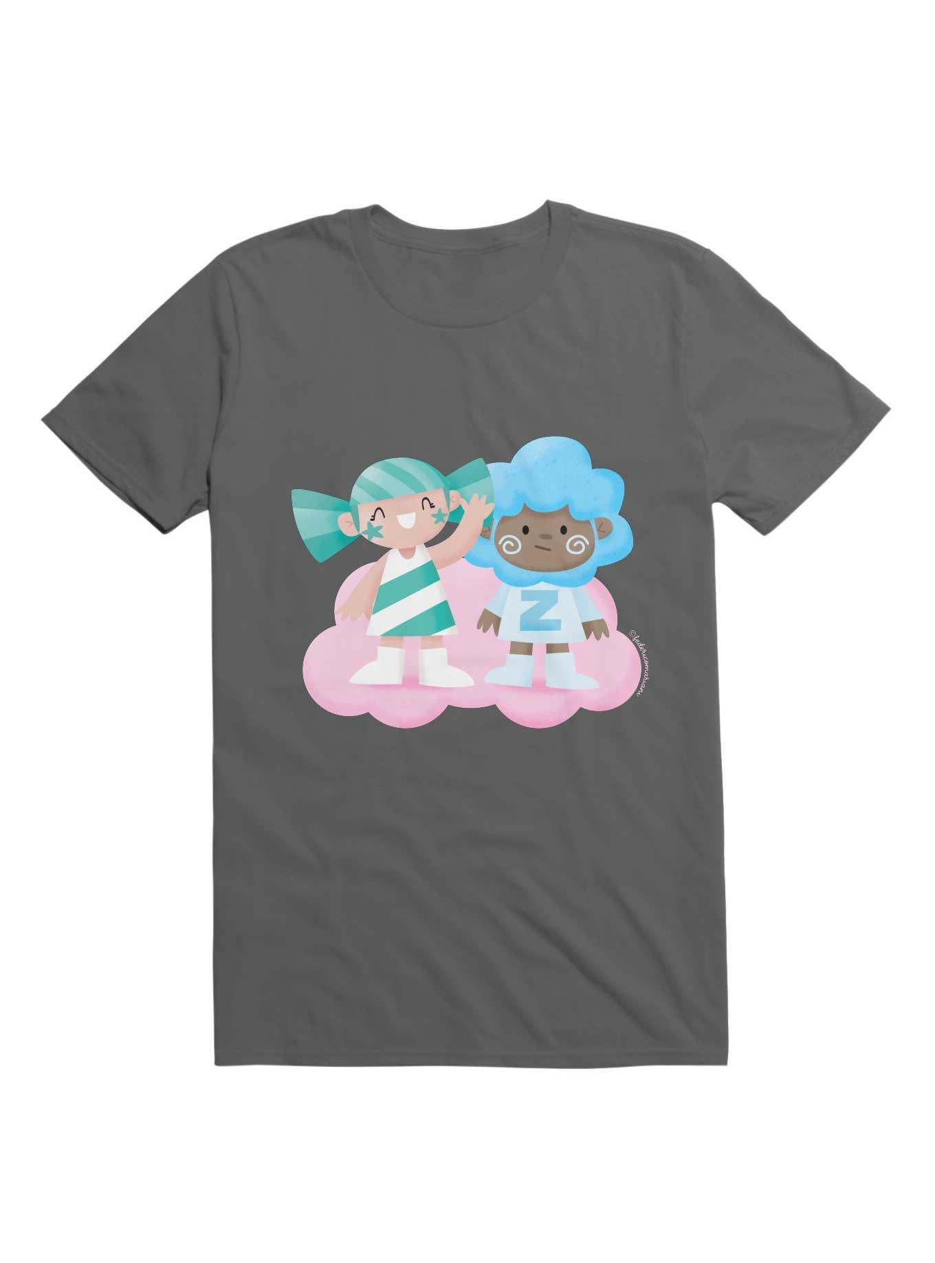 Kawaii Candy & Zuccherino T-Shirt, CHARCOAL, hi-res