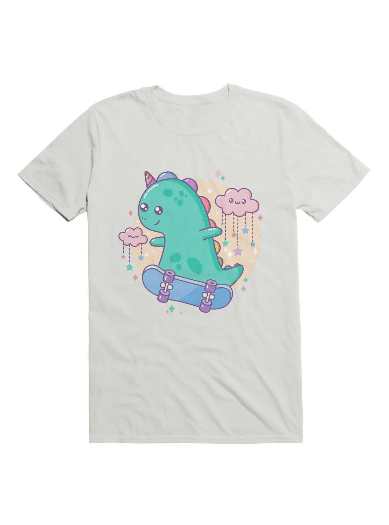 Kawaii Dinocorn Skater T-Shirt, , hi-res