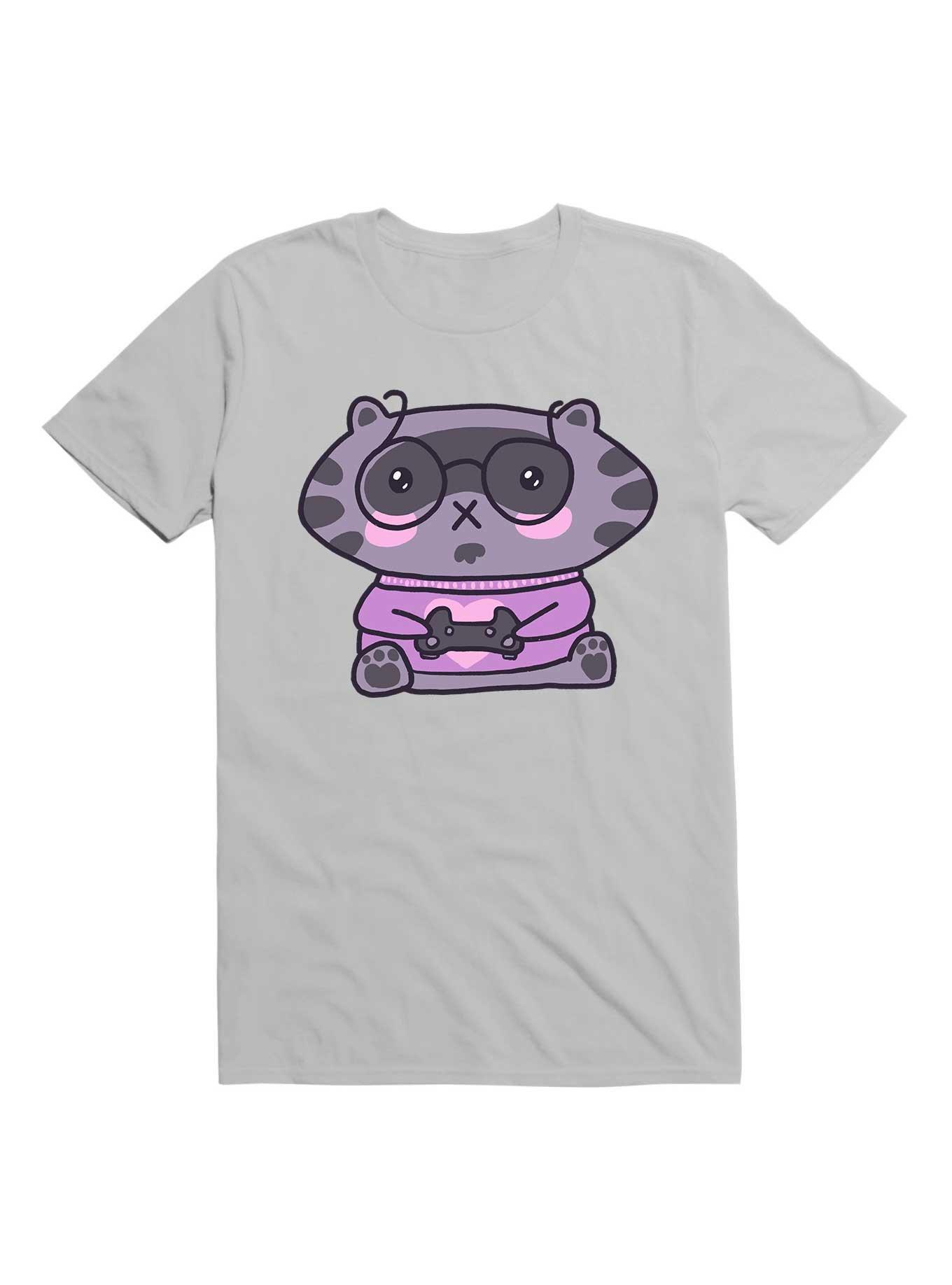 Kawaii Kawaii Raccoon T-Shirt, ICE GREY, hi-res