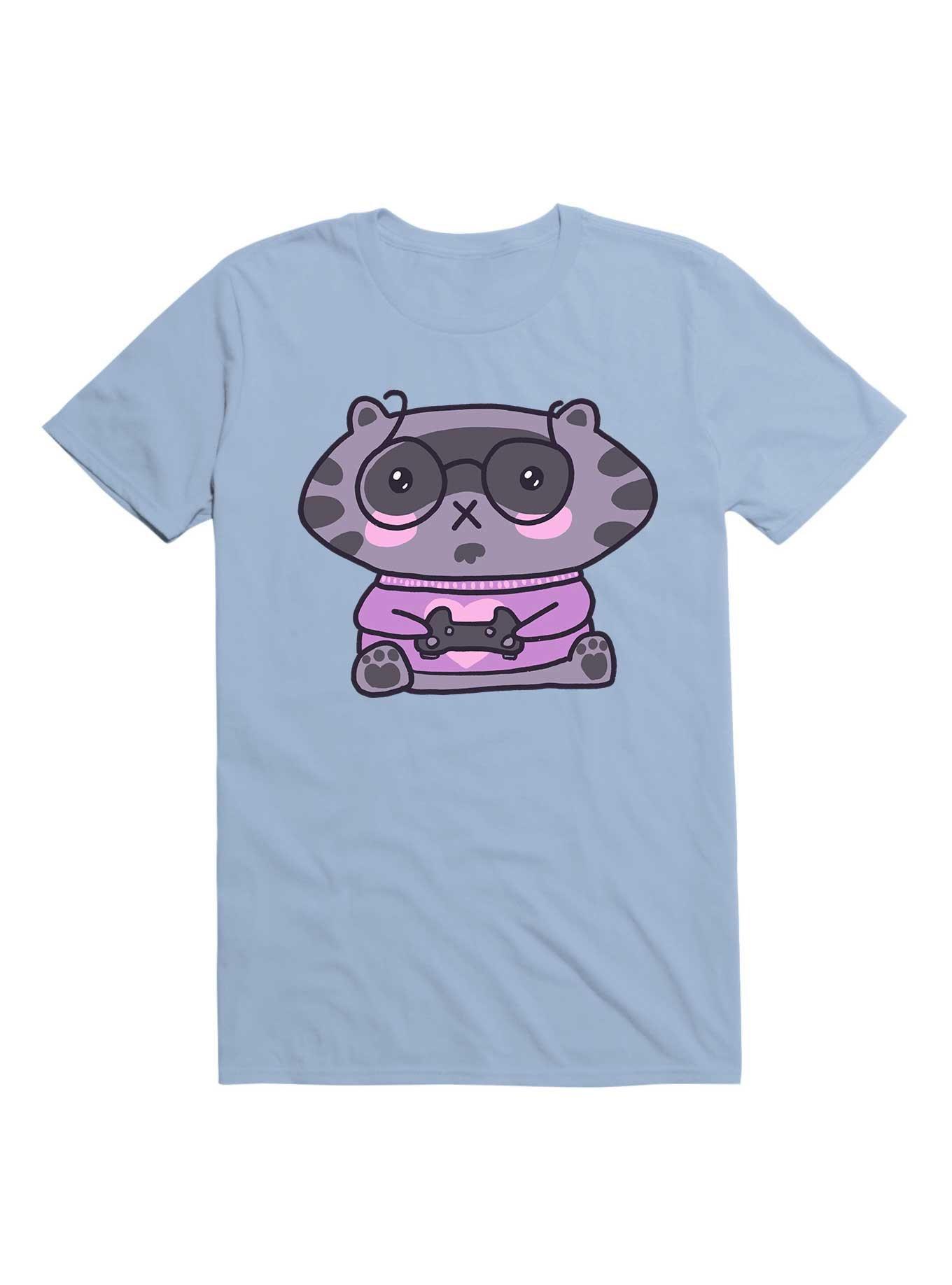 Kawaii Kawaii Raccoon T-Shirt, LIGHT BLUE, hi-res
