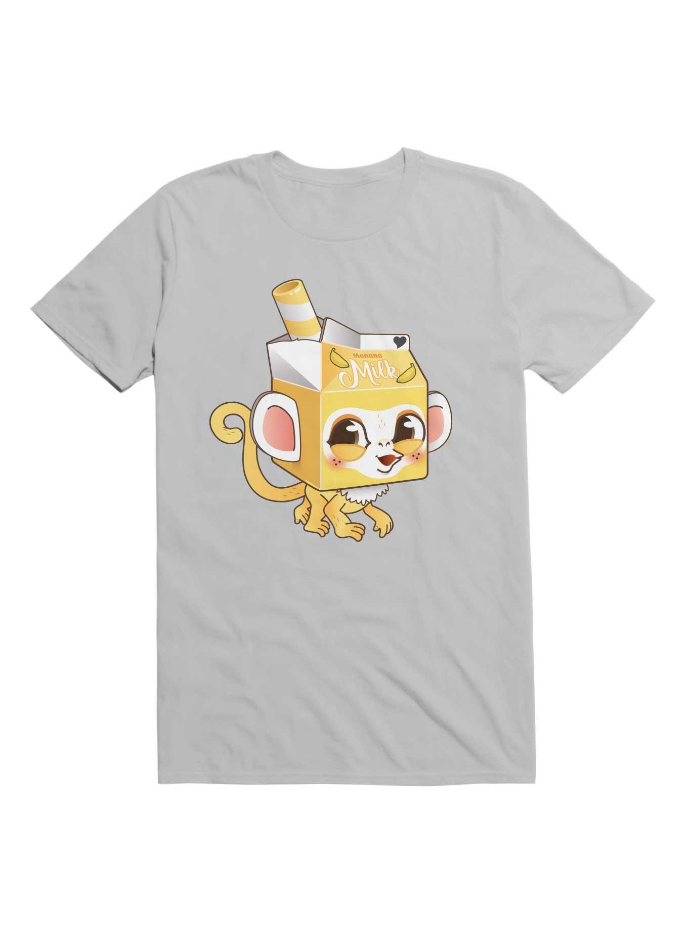 Kawaii Monana Milk T-Shirt, ICE GREY, hi-res