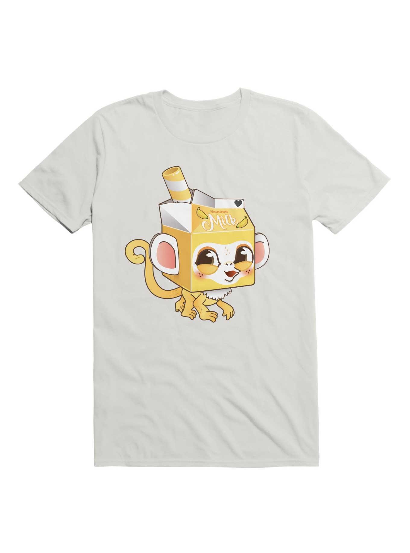 Kawaii Monana Milk T-Shirt, WHITE, hi-res