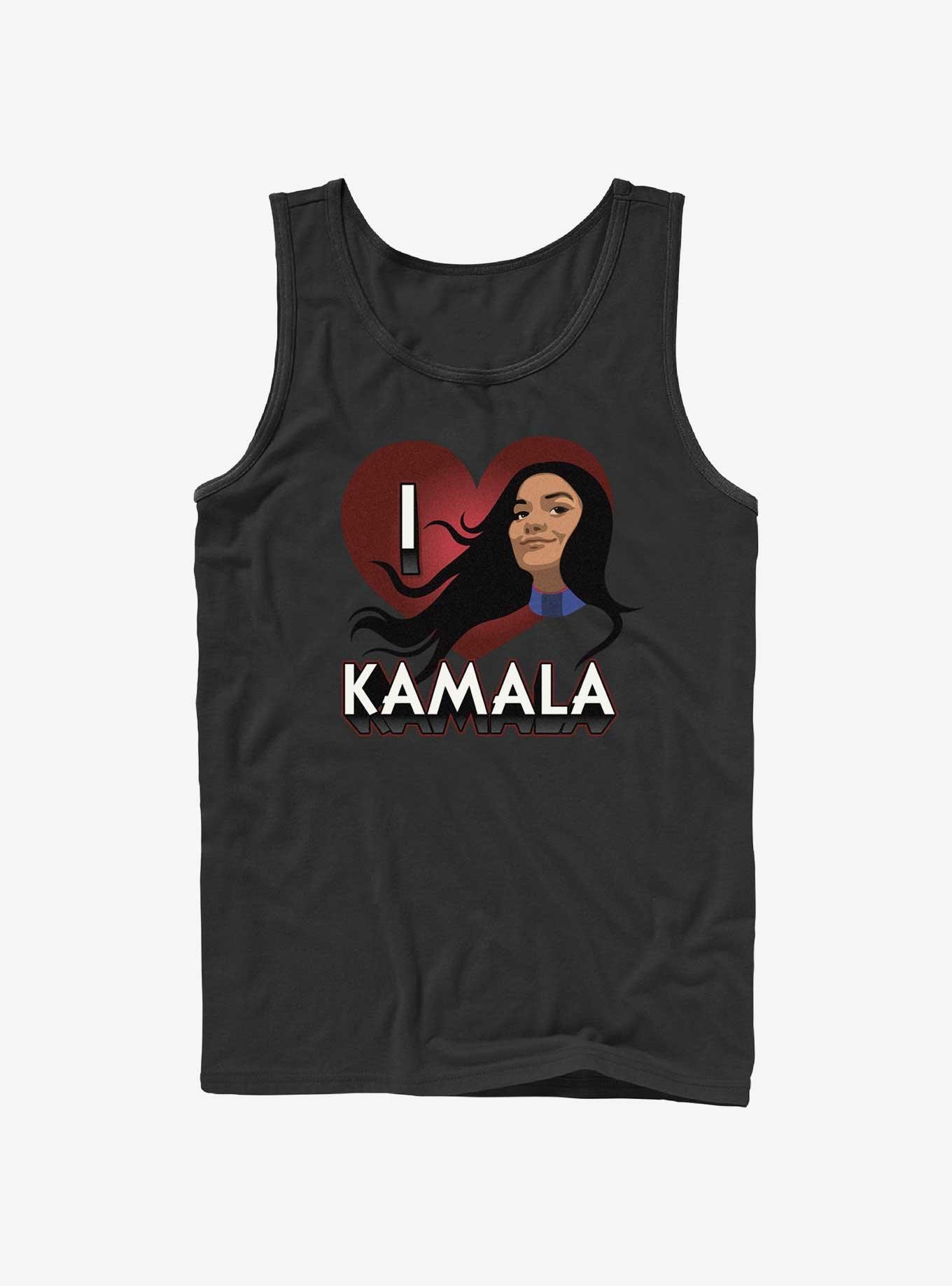 Marvel Ms. Marvel I Heart Kamala Tank, BLACK, hi-res