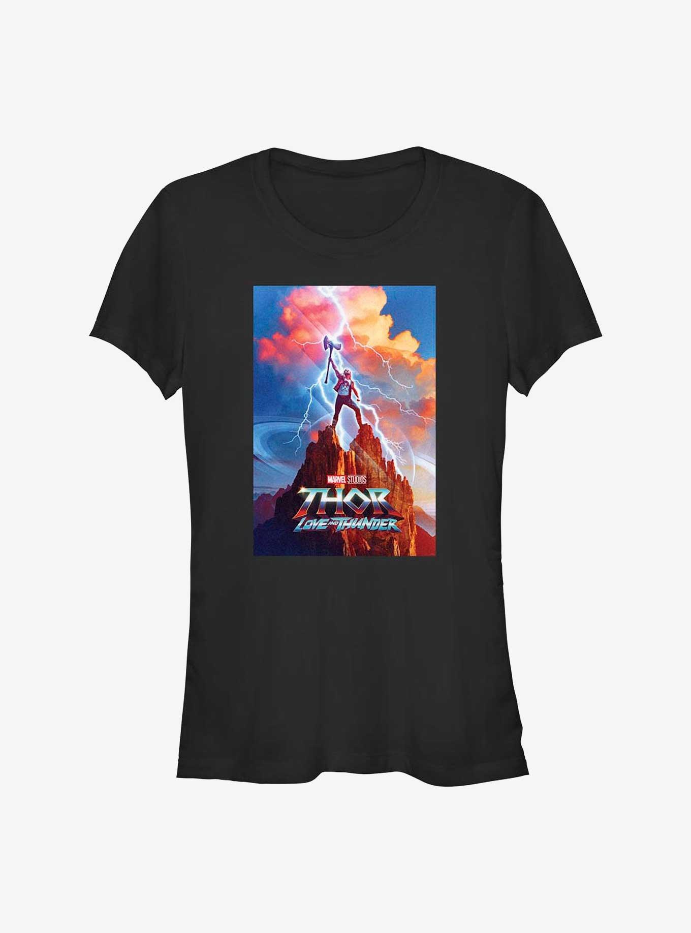 Marvel Thor: Love and Thunder Movie Poster Girls T-Shirt