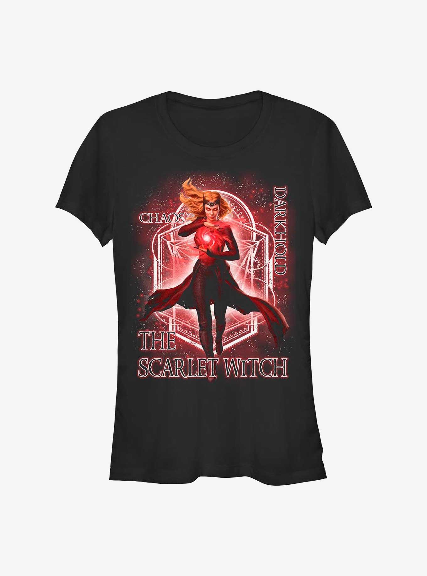 Marvel Doctor Strange in the Multiverse of Madness The Scarlet Witch Girls T-Shirt, BLACK, hi-res