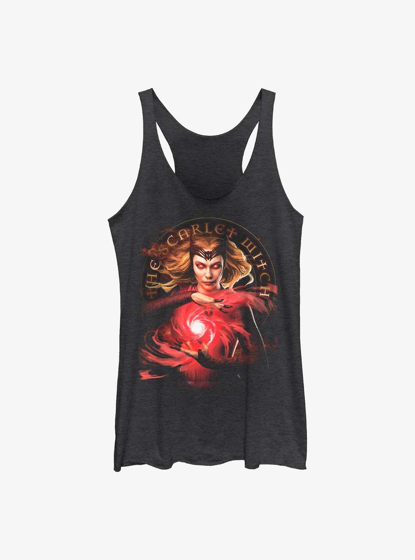 Marvel Doctor Strange in the Multiverse of Madness The Scarlet Witch Girls Tank, BLK HTR, hi-res
